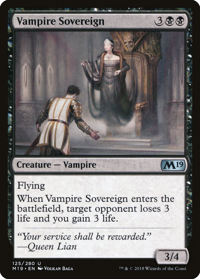 Vampire Sovereign (125) - Core Set 2019 (M19)