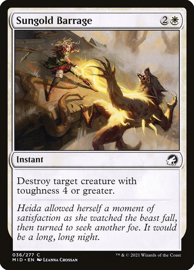 Sungold Barrage (36) - Innistrad: Midnight Hunt (MID)