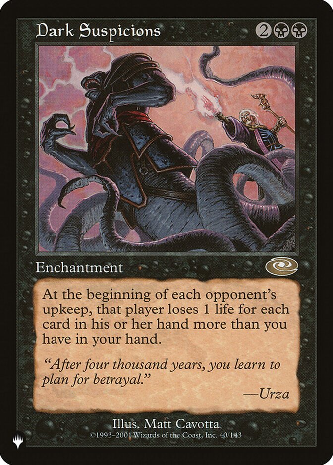 Dark Suspicions (PLS-40) - The List (PLST)