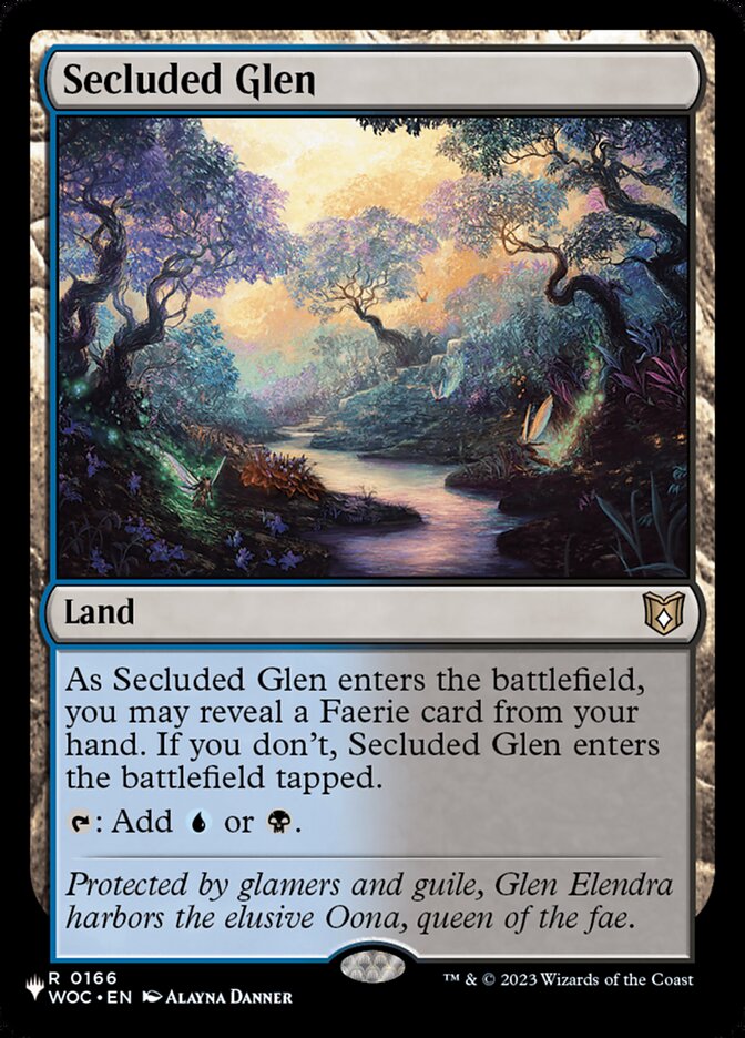 Secluded Glen (WOC-166) - The List (PLST)