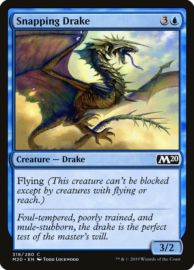 Snapping Drake (318) - Core Set 2020 (M20)