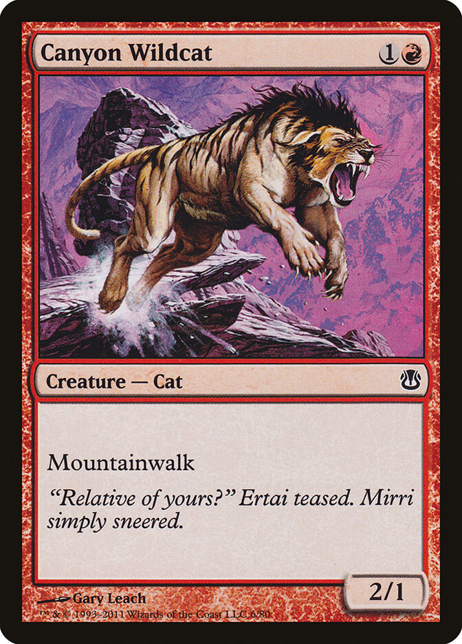 Canyon Wildcat (6) - Duel Decks: Ajani vs. Nicol Bolas (DDH)