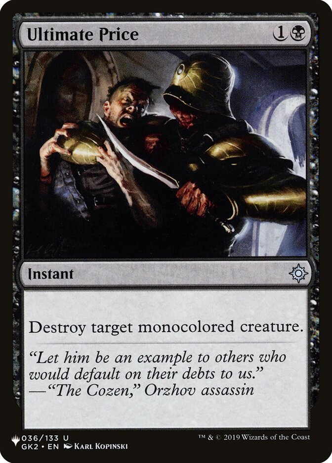 Ultimate Price (GK2-36) - The List (PLST)