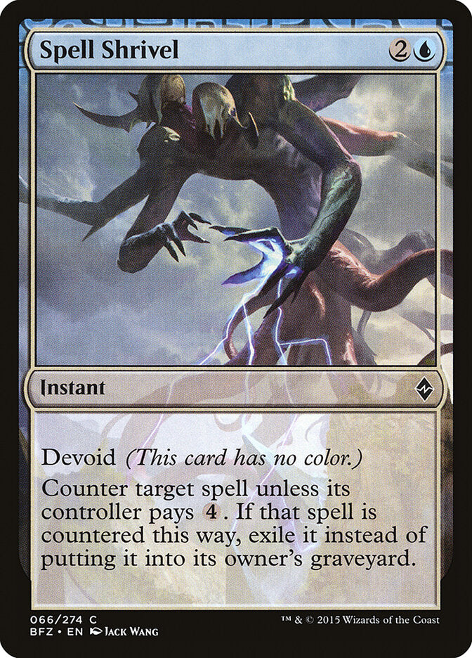 Spell Shrivel (66) - Battle for Zendikar (BFZ)