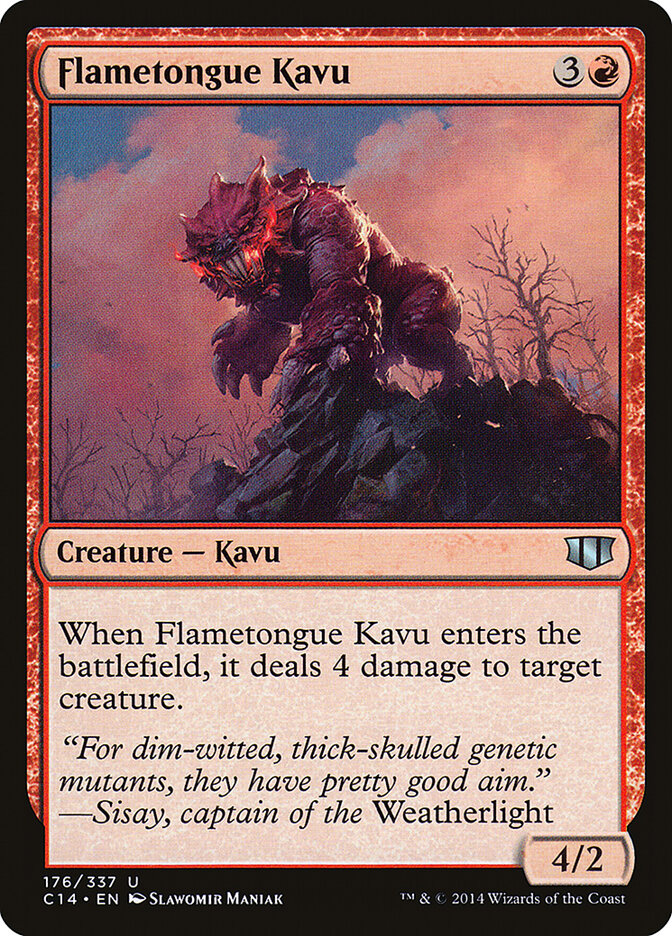 Flametongue Kavu (176) - Commander 2014 (C14)