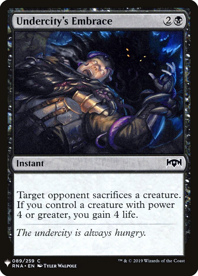 Undercity's Embrace (RNA-89) - The List (PLST)