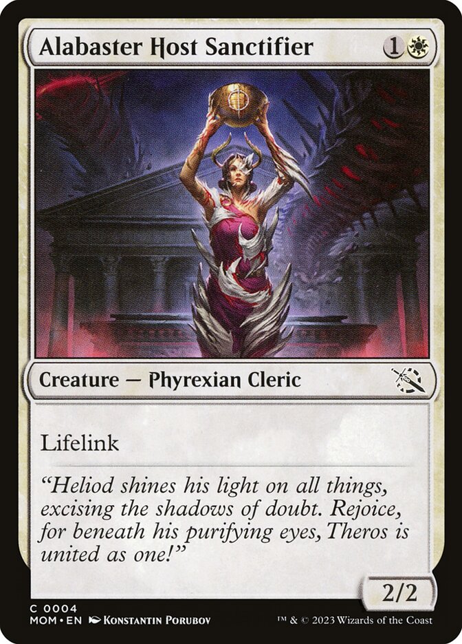 Alabaster Host Sanctifier (4) - March of the Machine (MOM)