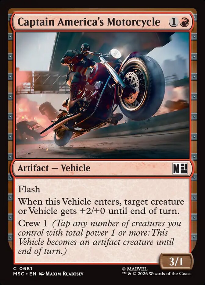 Captain America's Motorcycle (681) - Marvel Super Heroes Commander (MSC)