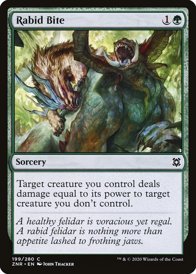 Rabid Bite (199) - Zendikar Rising (ZNR)