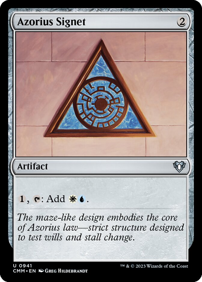 Azorius Signet (941) - Commander Masters (CMM)