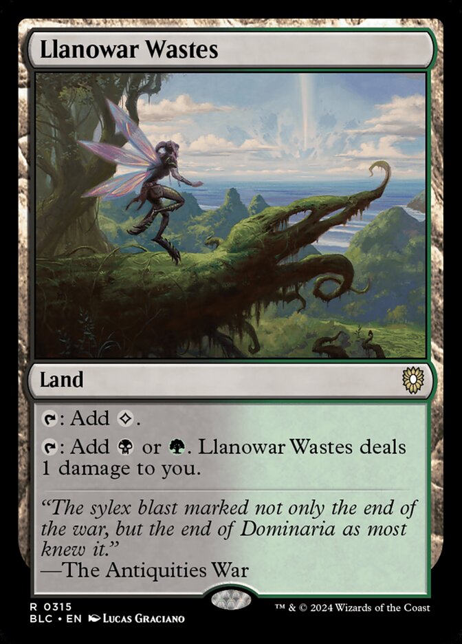 Llanowar Wastes (315) - Bloomburrow Commander (BLC)
