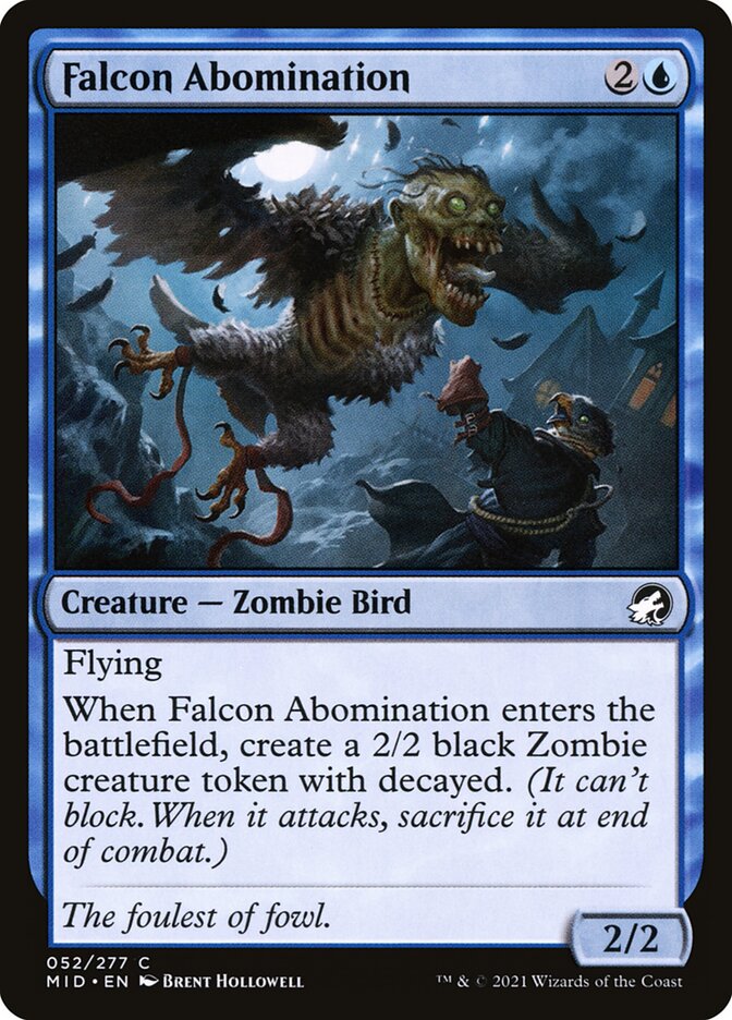 Falcon Abomination (52) - Innistrad: Midnight Hunt (MID)