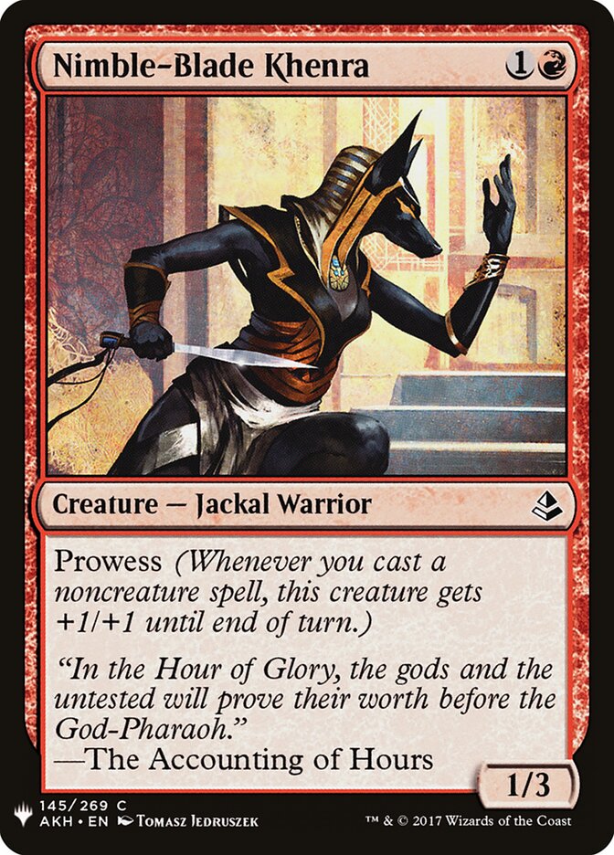 Nimble-Blade Khenra (AKH-145) - The List (PLST)