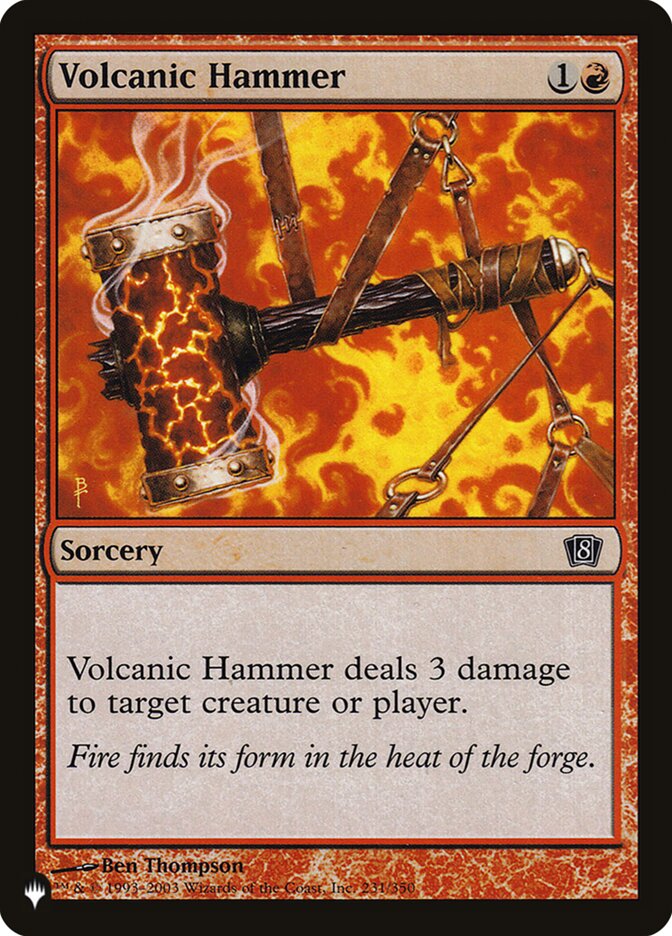 Volcanic Hammer (8ED-231) - The List (PLST)