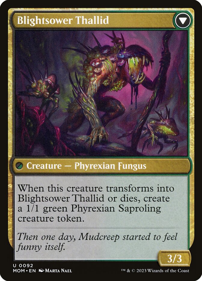 Blightreaper Thallid // Blightsower Thallid (92) - March of the Machine (MOM)