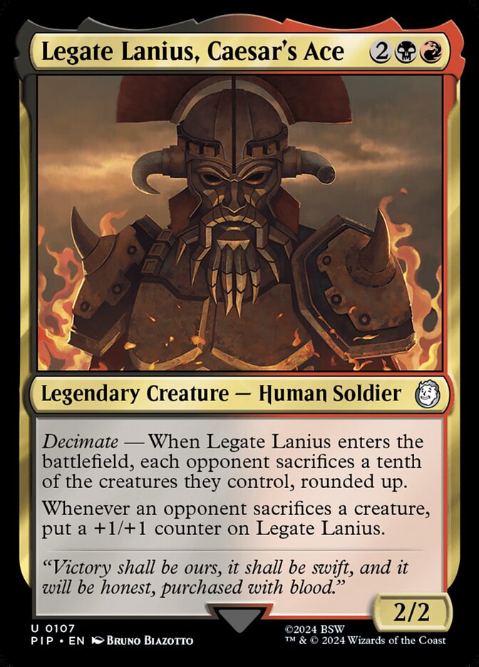 Legate Lanius, Caesar's Ace (107) - Fallout (PIP)