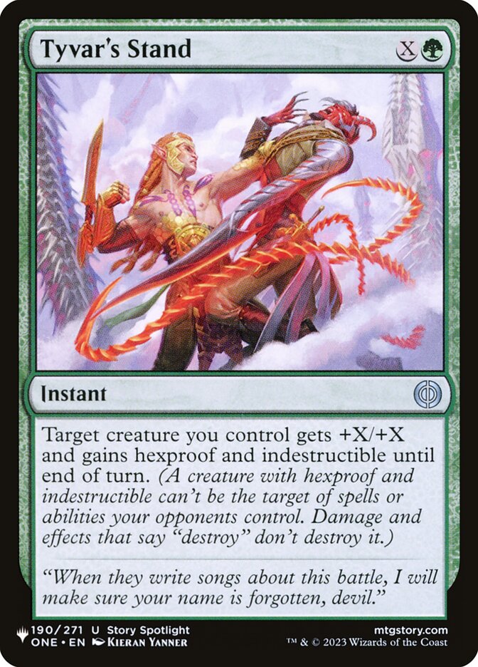 Tyvar's Stand (ONE-190) - The List (PLST)