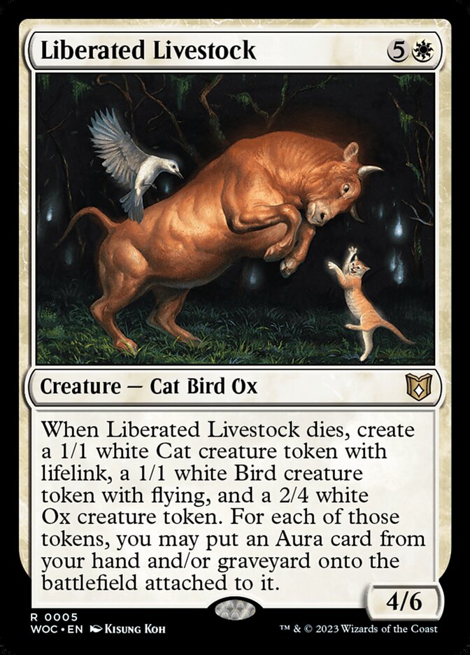 Liberated Livestock (5) - Wilds of Eldraine Commander (WOC)