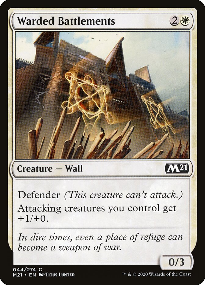 Warded Battlements (44) - Core Set 2021 (M21)