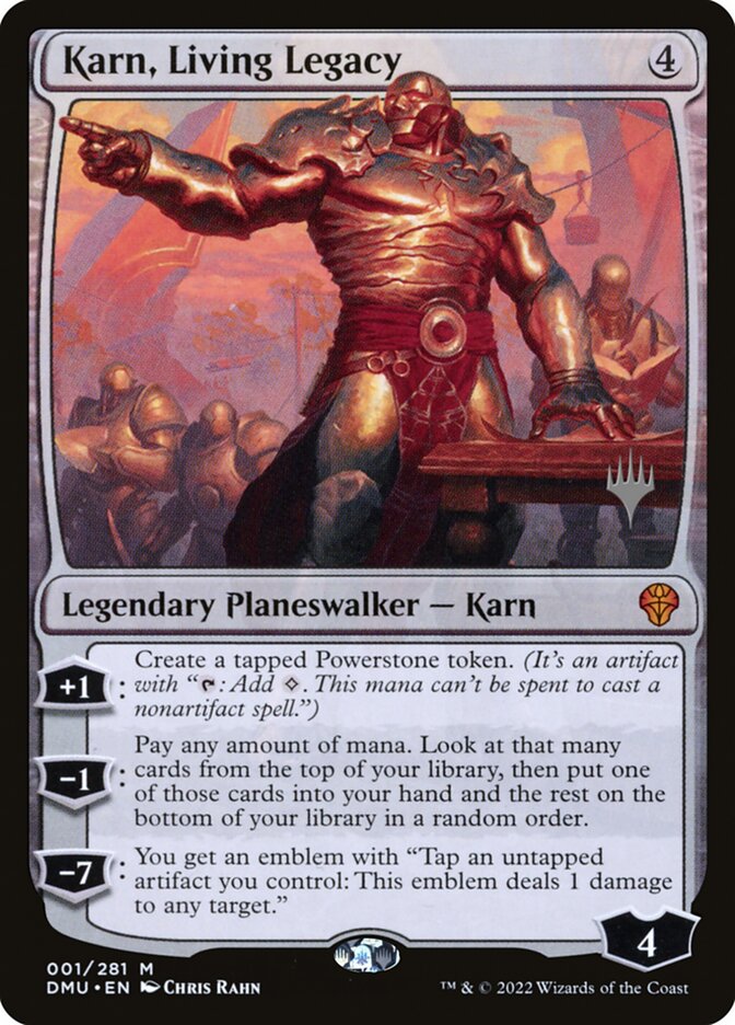 Karn, Living Legacy (1p) - Dominaria United Promos (PDMU)
