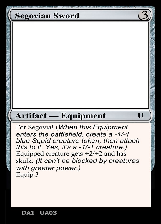 Segovian Sword (UA03e) - Unknown Event (UNK)
