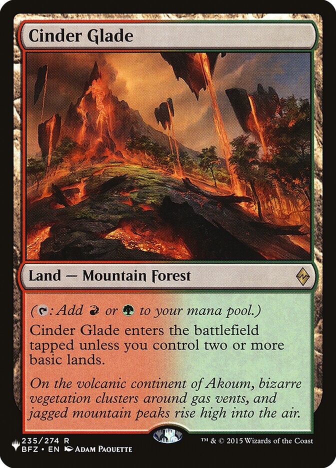 Cinder Glade (BFZ-235) - The List (PLST)