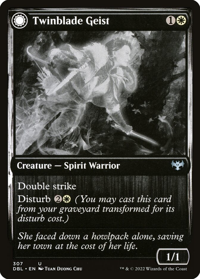 Twinblade Geist // Twinblade Invocation - Innistrad: Double Feature (DBL)