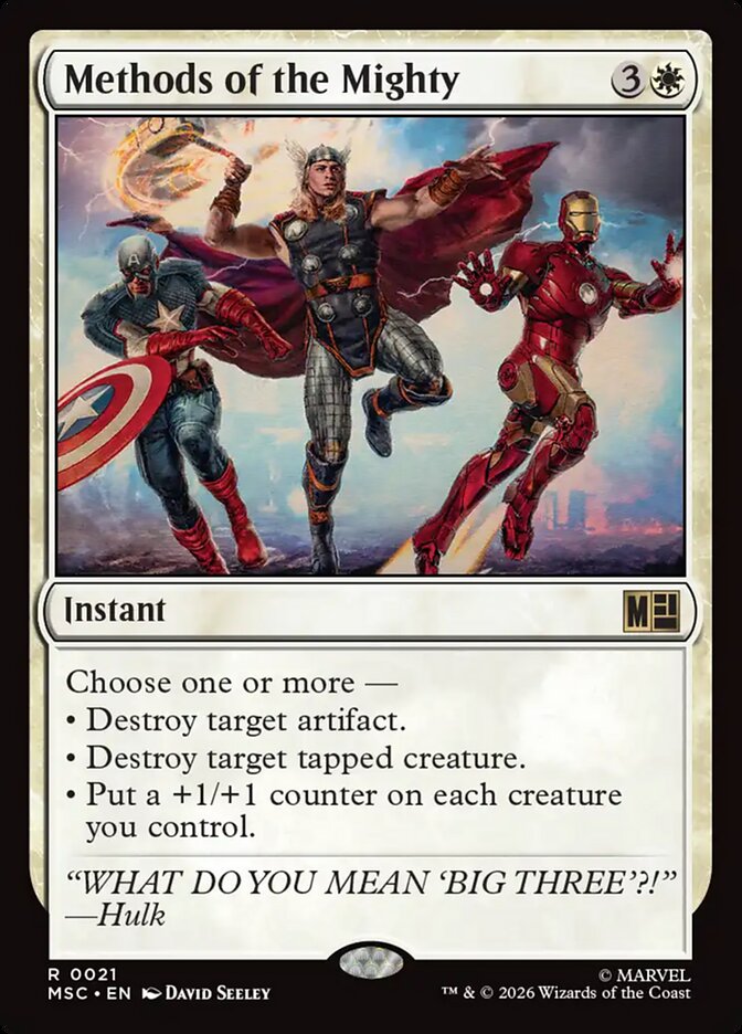 Methods of the Mighty (21) - Marvel Super Heroes Commander (MSC)