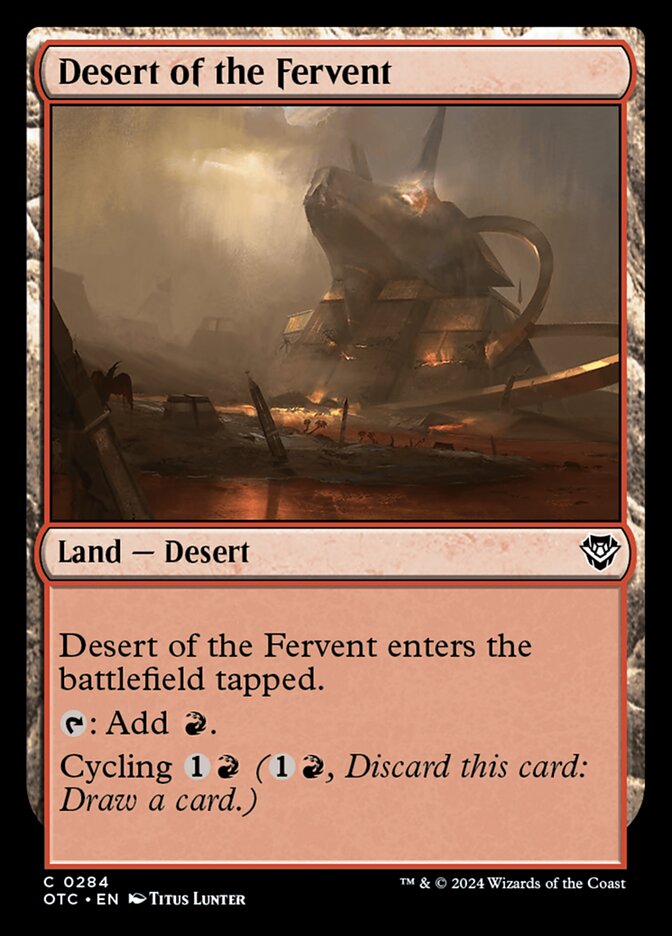 Desert of the Fervent (284) - Outlaws of Thunder Junction Commander (OTC)