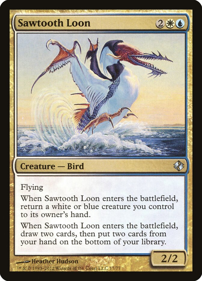 Sawtooth Loon (17) - Duel Decks: Venser vs. Koth (DDI)