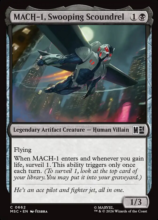 MACH-1, Swooping Scoundrel (662) - Marvel Super Heroes Commander (MSC)