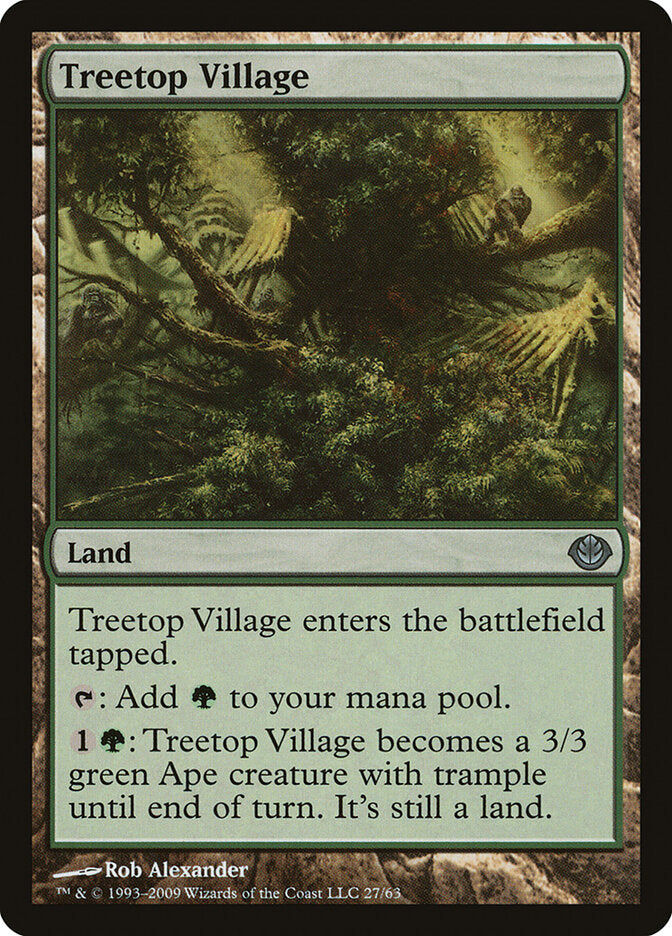 Treetop Village (27) - Duel Decks: Garruk vs. Liliana (DDD)