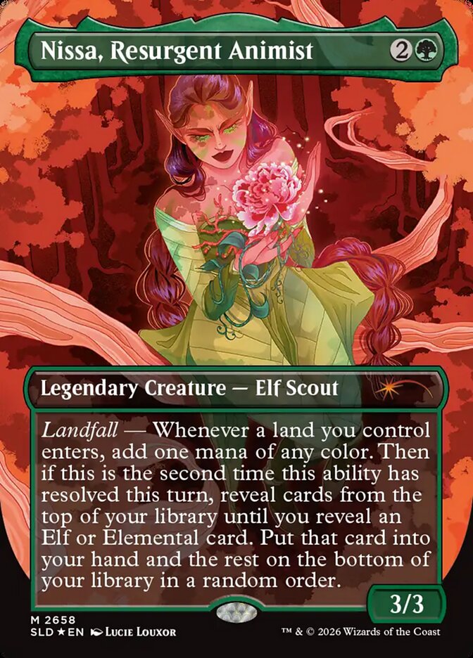 Nissa, Resurgent Animist (2658) - Secret Lair Drop (SLD)