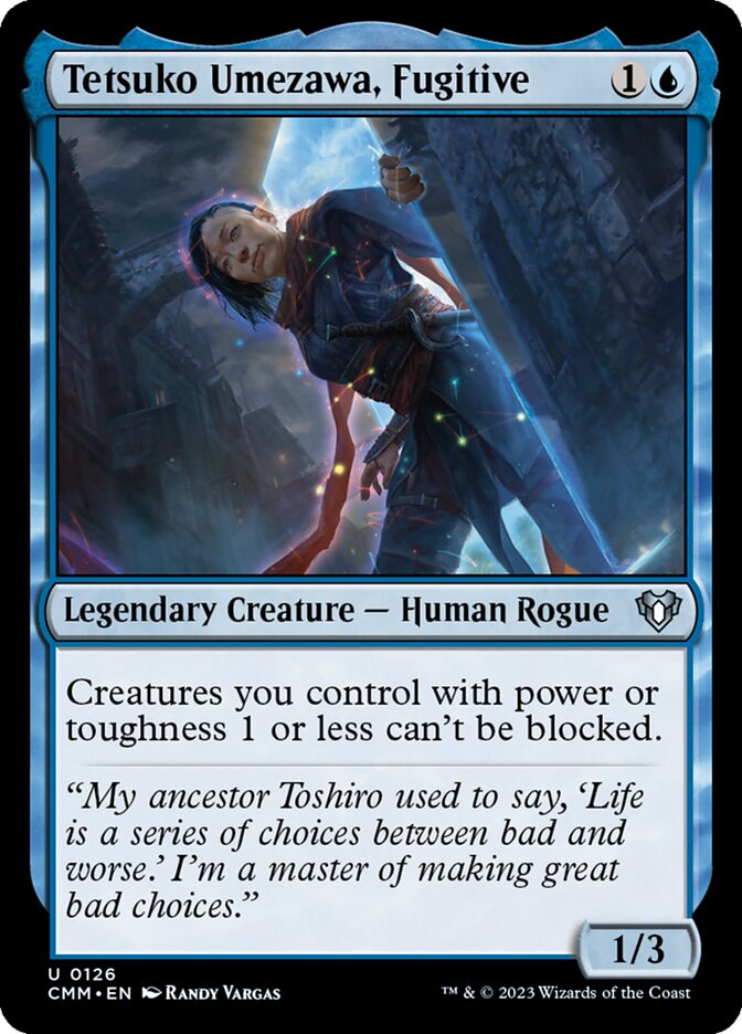 Tetsuko Umezawa, Fugitive (126) - Commander Masters (CMM)