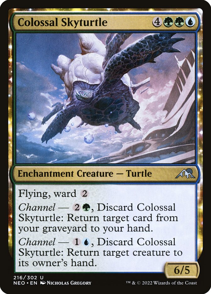 Colossal Skyturtle (216) - Kamigawa: Neon Dynasty (NEO)