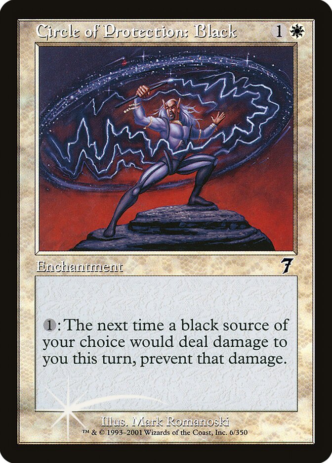 Circle of Protection: Black (6) - Seventh Edition (7ED)