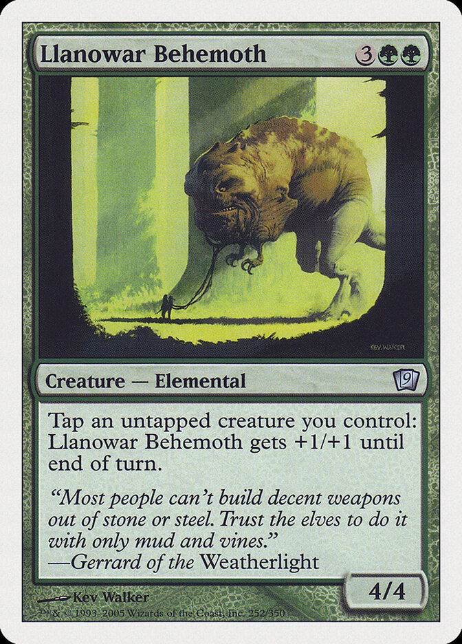 Llanowar Behemoth (252) - Ninth Edition (9ED)