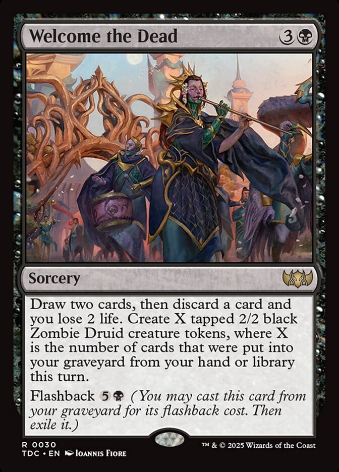Welcome the Dead (30) - Tarkir: Dragonstorm Commander (TDC)