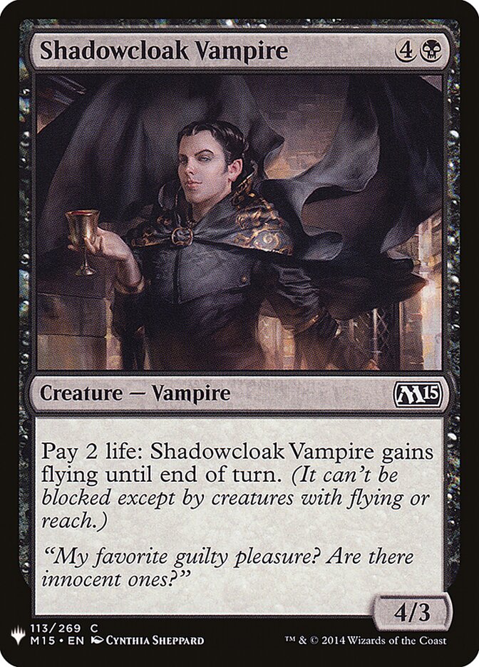 Shadowcloak Vampire (M15-113) - The List (PLST)