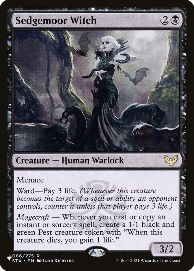Sedgemoor Witch (STX-86) - The List (PLST)