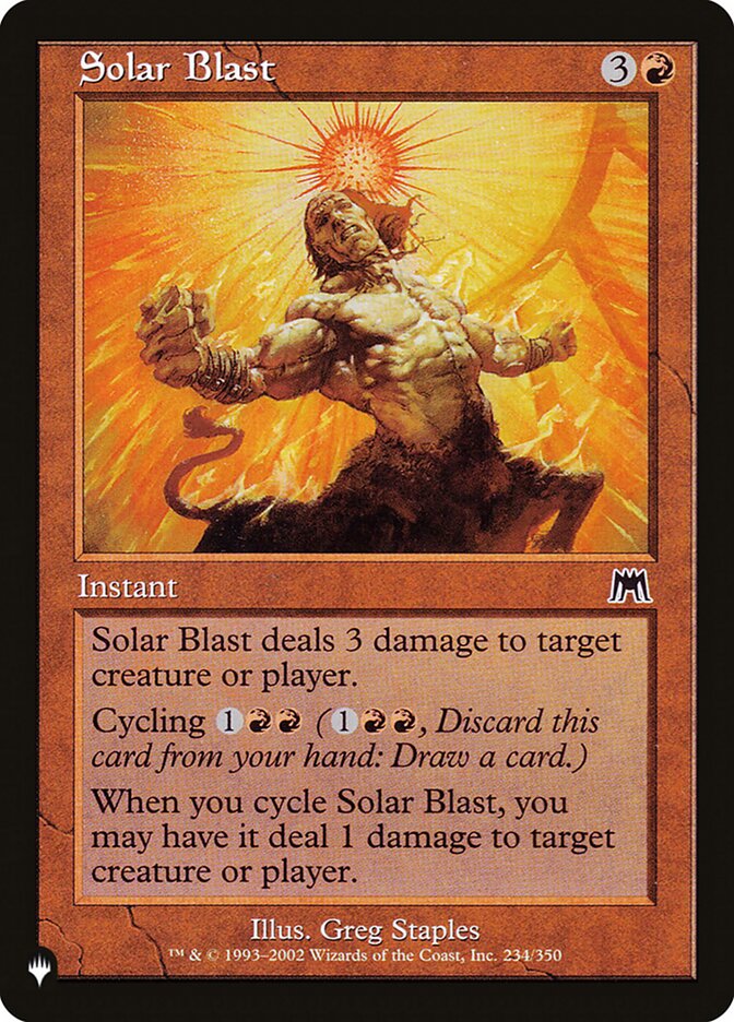 Solar Blast (ONS-234) - The List (PLST)