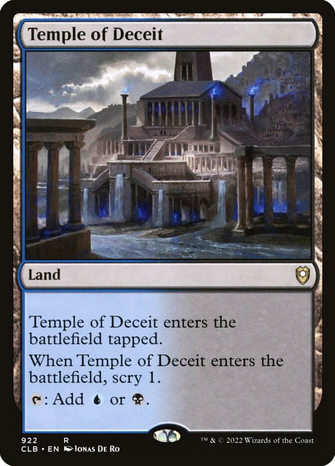 Temple of Deceit (922) - Commander Legends: Battle for Baldur's Gate (CLB)