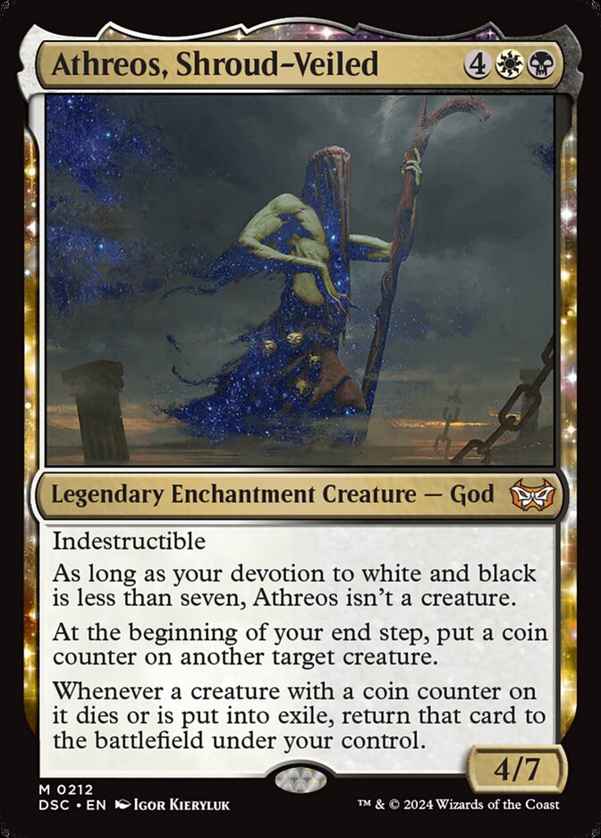 Athreos, Shroud-Veiled (212) - Duskmourn: House of Horror Commander (DSC)