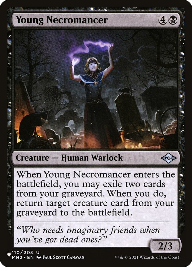 Young Necromancer (MH2-110) - The List (PLST)