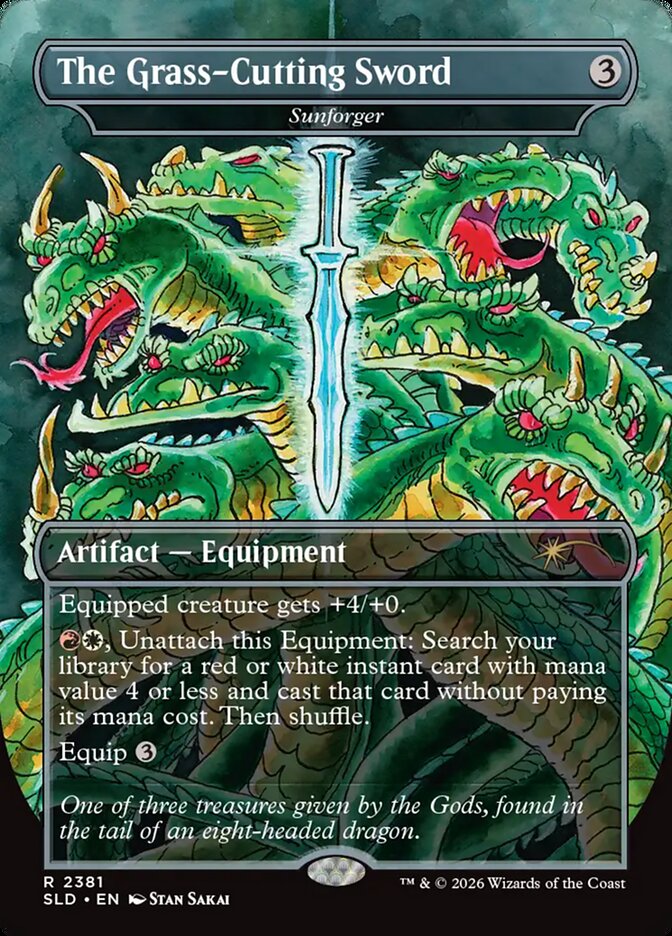 The Grass-Cutting Sword - Sunforger (2381) - Secret Lair Drop (SLD)