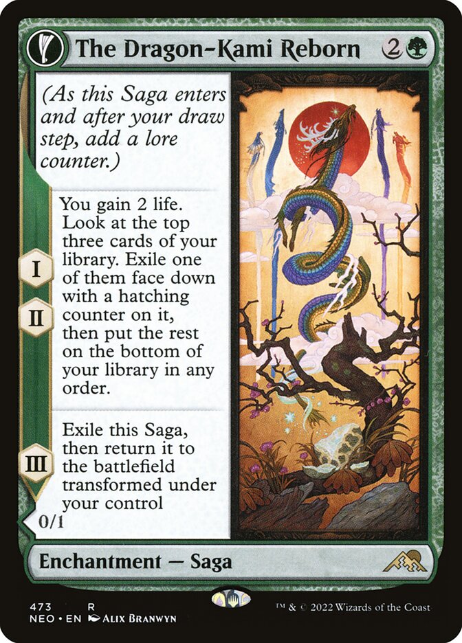 The Dragon-Kami Reborn // Dragon-Kami's Egg (473) - Kamigawa: Neon Dynasty (NEO)