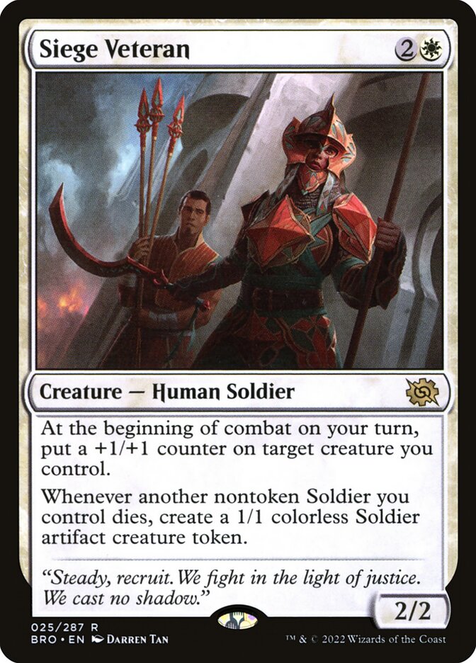Siege Veteran (25) - The Brothers' War (BRO)