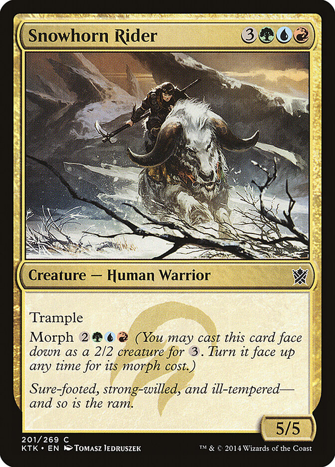 Snowhorn Rider (201) - Khans of Tarkir (KTK)