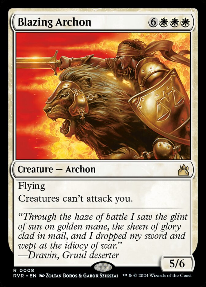 Blazing Archon (8) - Ravnica Remastered (RVR)