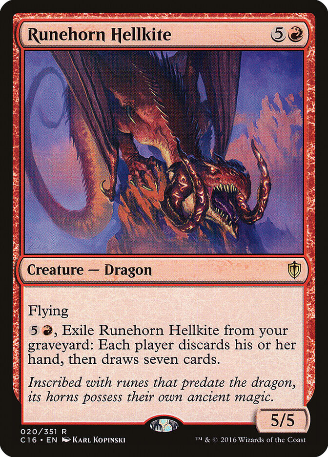 Runehorn Hellkite (20) - Commander 2016 (C16)
